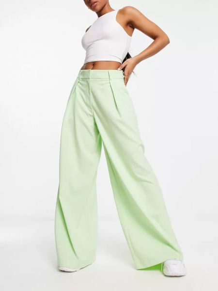 Элегантные брюки Selected зеленые