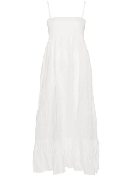 Μάξι φόρεμα Mc2 Saint Barth λευκό