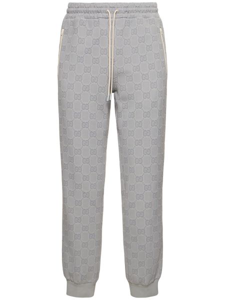 Pantalones de chándal de nailon Gucci gris