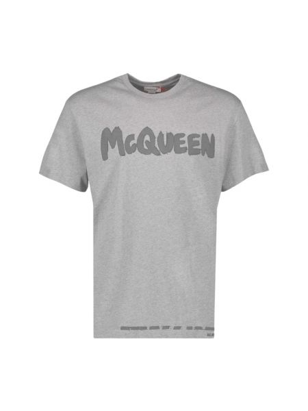 T-shirt mit print mit rundem ausschnitt Alexander Mcqueen