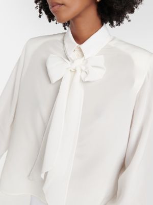 Копринена блуза Wardrobe.nyc бяло