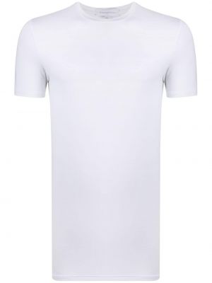 Koszulka z okrągłym dekoltem Zegna biała