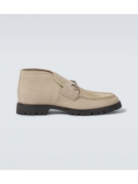 Ruskind ørkenstøvler Gucci beige