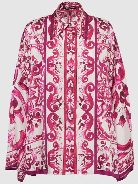 Camisa de seda con estampado Dolce & Gabbana