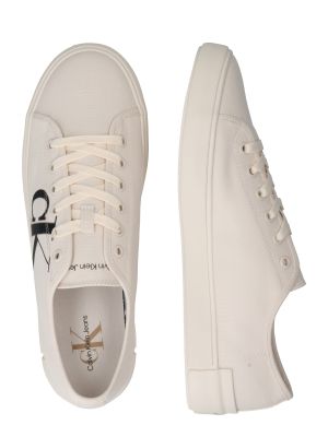 Oversize ниски обувки Calvin Klein Jeans бяло