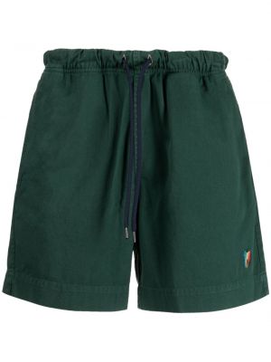 Pantaloni scurți din bumbac cu model zebră Ps Paul Smith verde
