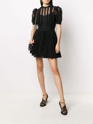 Mini vestido con volantes Dolce & Gabbana negro