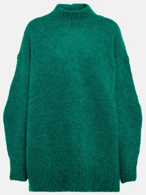 Mohérový svetr Isabel Marant zelený