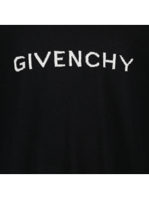 Jersey con bordado de tela jersey Givenchy negro