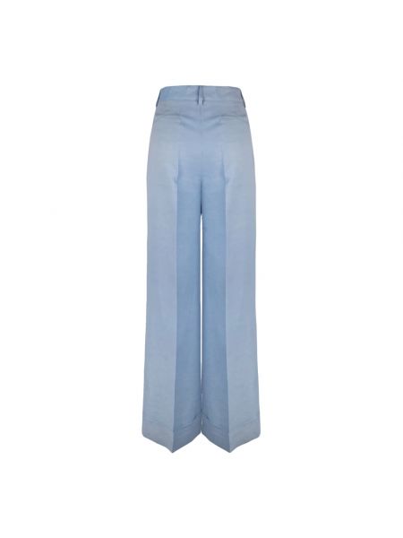Pantalones chinos de lino P.a.r.o.s.h. azul