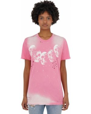 Бавовняна футболка Domrebel, рожева