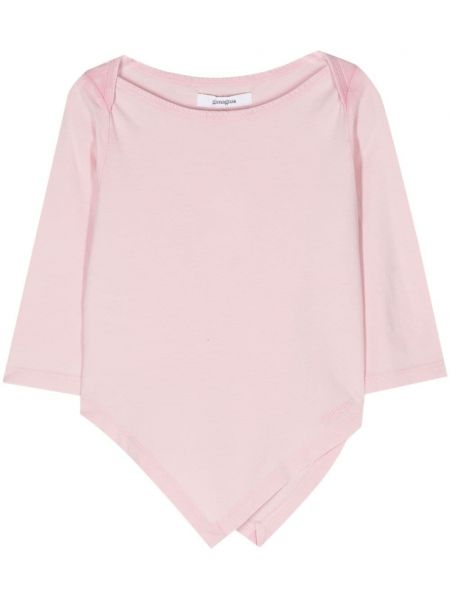 Ασύμμετρη μπλούζα Gimaguas ροζ