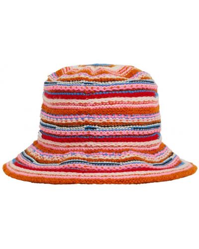 Pruhovaný klobouk Dsquared2 růžový