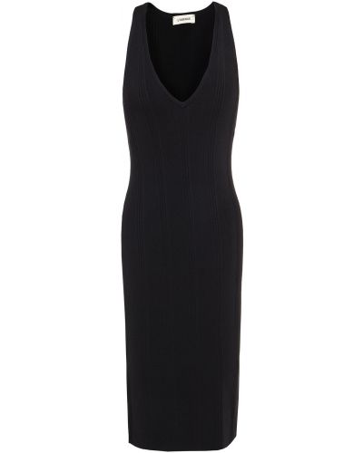 Černé šaty ke kolenům L'agence