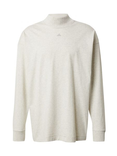 T-shirt a maniche lunghe in maglia Adidas Performance grigio