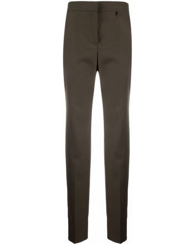 Pantalones de cintura alta slim fit Givenchy verde