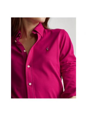 Gesteppter strick bluse Polo Ralph Lauren pink