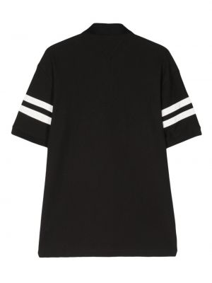 Svītrainas kokvilnas polo krekls Tommy Hilfiger melns