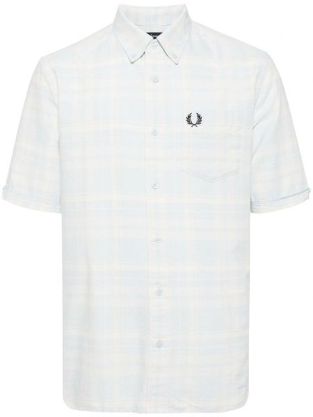 Kontrol pamuk gömlek Fred Perry