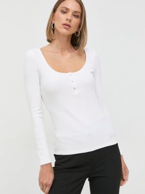 Блуза с дълъг ръкав Guess бяло