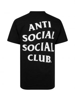 Camiseta con estampado Anti Social Social Club negro