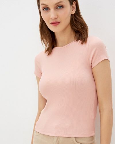Хлопковая футболка Cotton On, розовый
