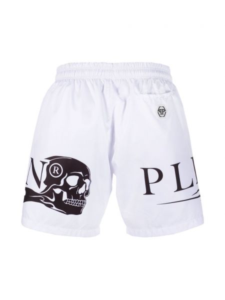 Shorts à imprimé de sport Philipp Plein blanc