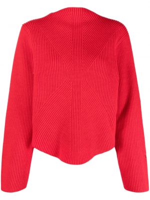 Пуловер Victoria Beckham червено