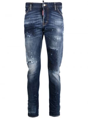 Low waist skinny jeans Dsquared2 blau