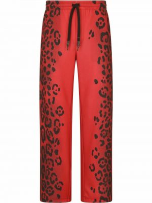 Hose mit print mit leopardenmuster ausgestellt Dolce & Gabbana