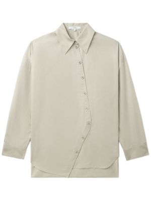 Asimetriška medvilninė marškiniai Tibi pilka