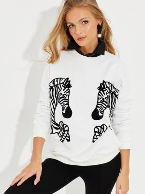 Raštuotas džemperis su zebro raštu Cool & Sexy