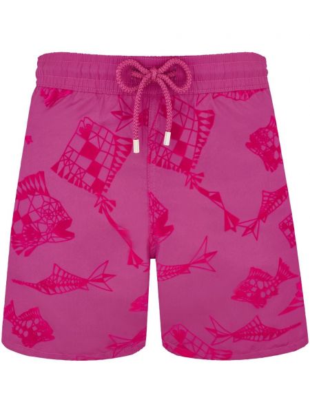Kratke hlače s printom Vilebrequin ružičasta