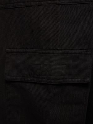 Pantalones cargo de algodón Rick Owens Drkshdw negro