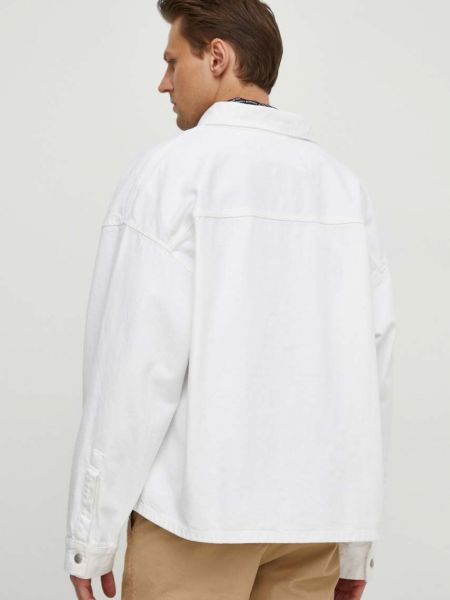 Traper jakna oversized Calvin Klein Jeans bijela