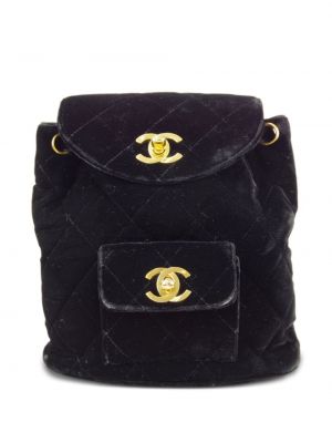 Sametový batoh Chanel Pre-owned