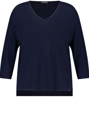 Пуловер Samoon синьо