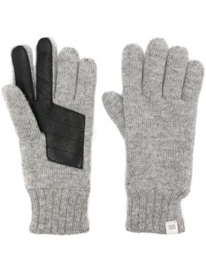 Kožené rukavice Ugg sivá