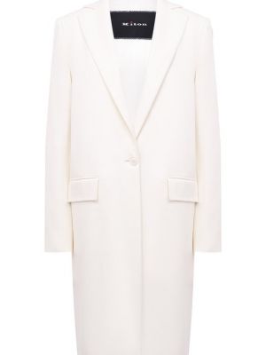 Кашемировое пальто Kiton белое