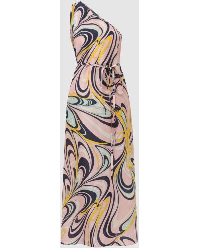 Шовкове Сукня з принтом Emilio Pucci, рожеве