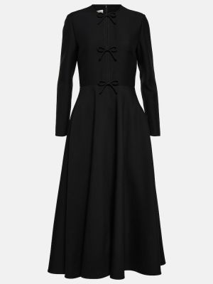 Dlouhé šaty s mašľou Valentino čierna
