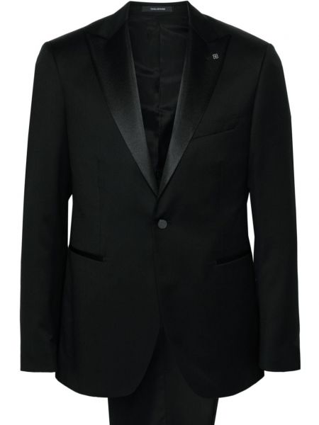 Vlněný oblek Tagliatore černý