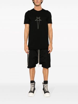 Stern t-shirt mit rundem ausschnitt Rick Owens Drkshdw schwarz