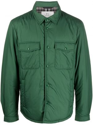 Риза с копчета Woolrich зелено