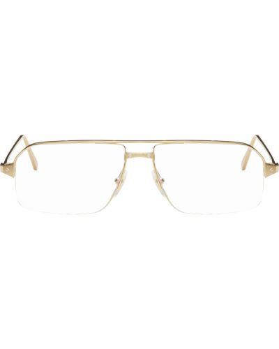 Авиаторы очки для зрения Cartier, золотой
