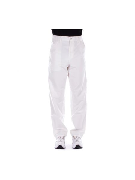 Białe proste spodnie Carhartt Wip