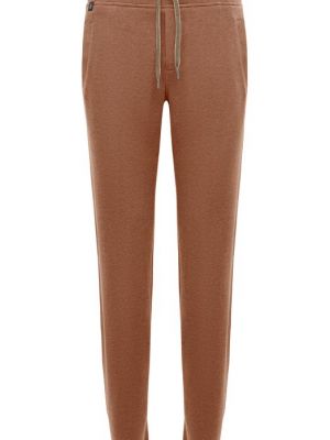 Хлопковые брюки Capobianco коричневые