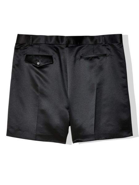 Shorts en satin Noir Kei Ninomiya noir