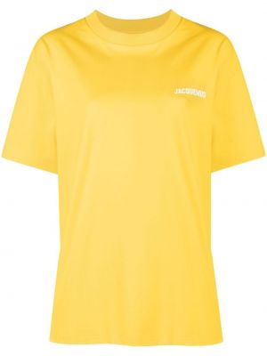 Tričko s potlačou Jacquemus žltá