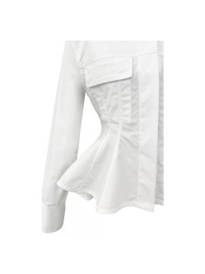 Bluzka z baskinką Givenchy biała